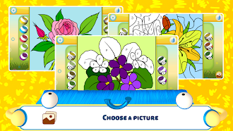 Game screenshot Kids Flower Color by Number mod apk