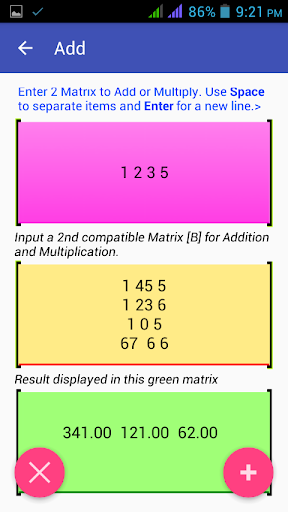 Equation Matrix and Determinant