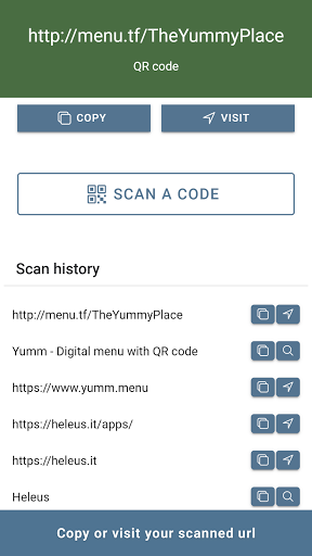 QR Code and Barcode Scanner Screen 2
