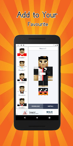 Ronaldo Skin for Minecraft PE
