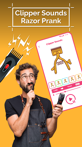 Android application Hair Clipper, air horn & fart screenshort