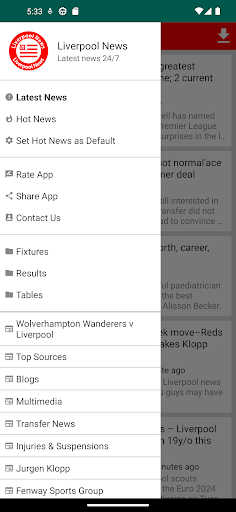 Liverpool Latest News 24/7 Screen 2