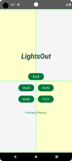 Android application ライツアウト screenshort