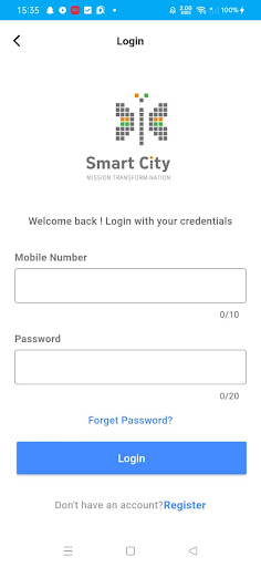 Android application Nagpur Smart City bus Service screenshort