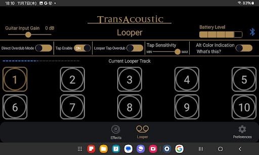 Screenshot of TAG Remote