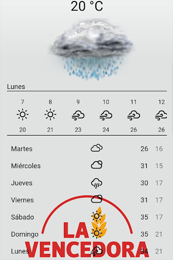 La Vencedora App Screen 3