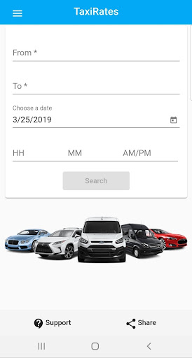 Compare Airport Taxi Service Screen 2