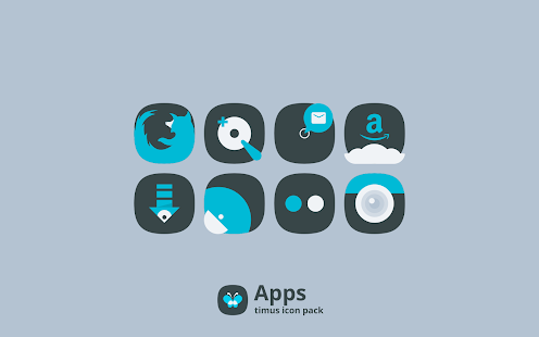 Скриншот Timus: Rounded Dark Icon Pack