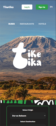Android application Tiketika screenshort
