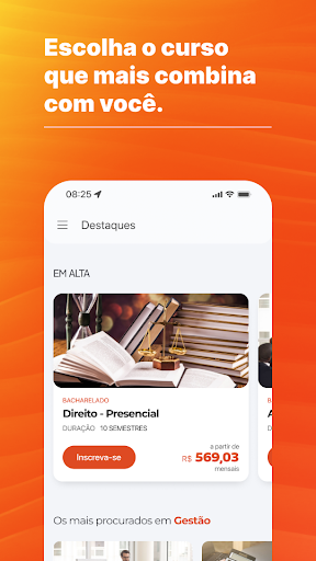 Android application Anhanguera screenshort