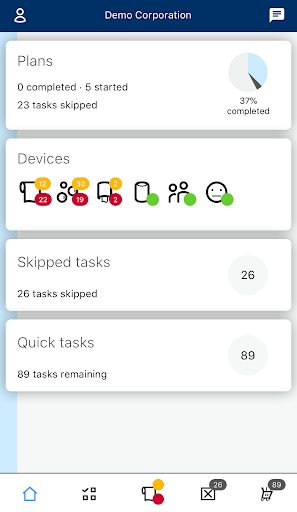 Android application On the Go for Tork screenshort