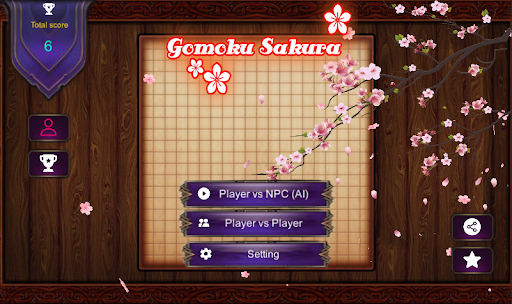 Android application Gomoku Sakura screenshort