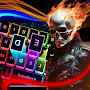 Skull Flame Keyboard Theme