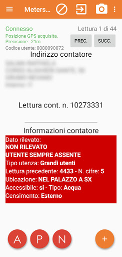 Android application Meters Manager screenshort