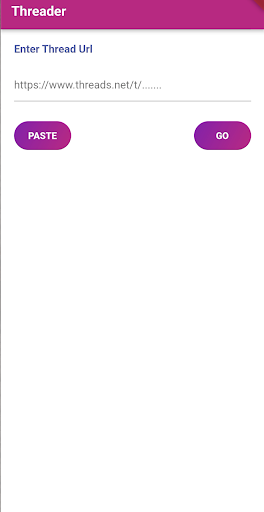 Android application Threadser screenshort