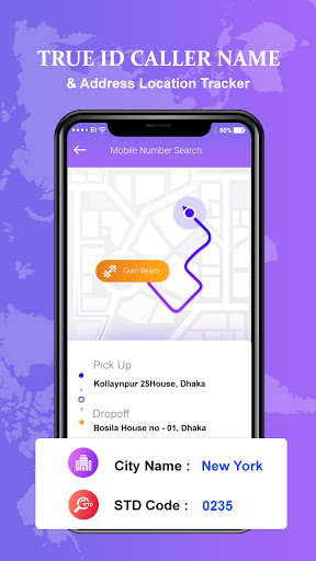 True id caller name  location