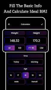 BMI Calculator - Ideal Weight