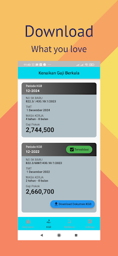 Android application SIMPEG BONDOWOSO MOBILE screenshort