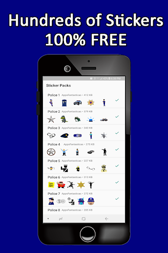 Police Stickers WAStickerApps