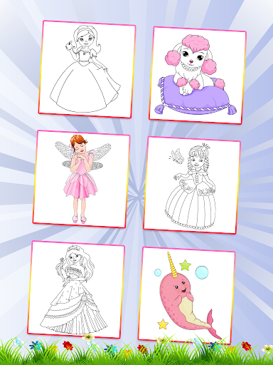 Screenshot of Princess Coloring Book 3