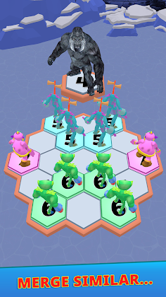 Hexa Monster Merge - Screenshot 1