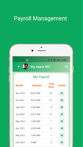 Screenshot of Payroll App for Employers, HRM