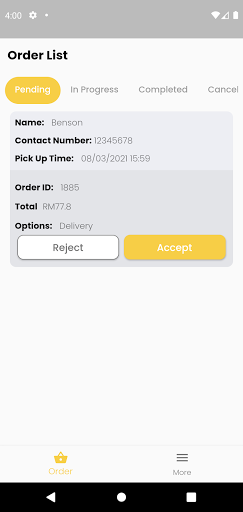 Android application MrsEasy Partner screenshort