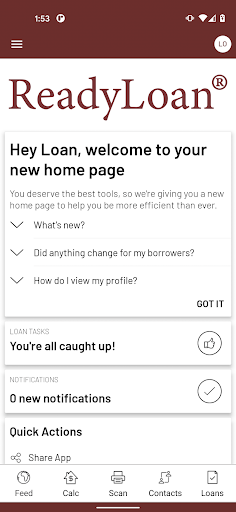 Android application BankSouth Mortgage ReadyLoan screenshort