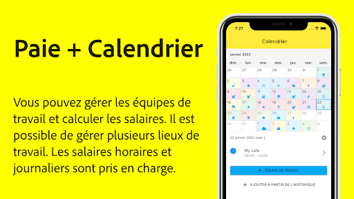 Aperçu de l'application