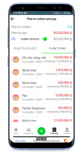 Budget app money management Screen 3