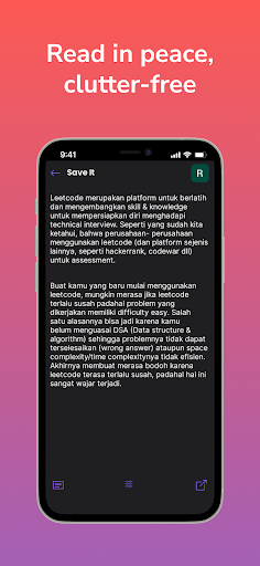 Save It: save & read smarter Screen 2