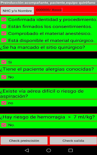 Check List quirófano pediatría Screen 2