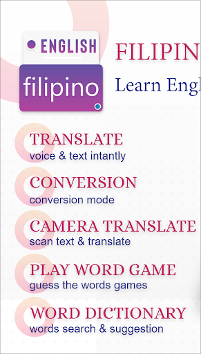English To Filipino dictionary - Text scanner