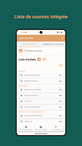 Planificateur De Repas Semaine screenshot 2