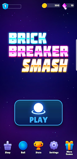 Android application Brick Breaker Smash screenshort
