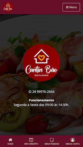 Android application Cantin Bão Restaurante screenshort