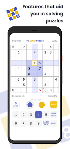 Android application The Better Sudoku screenshort
