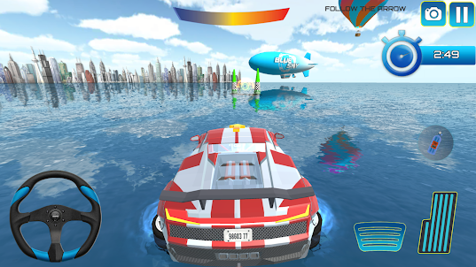 Floating Car Stunt Simulator
