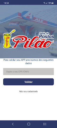 Android application Posto Pilão screenshort