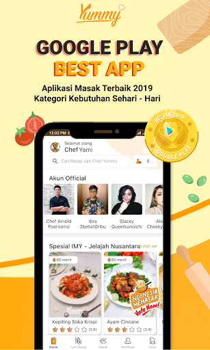 Yummy App by IDN Media - Aplikasi Resep Masakan 2.10.0 APK screenshots 1