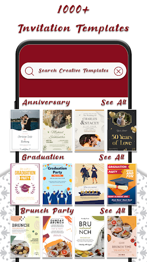 Android application Invitation Maker, Card Maker screenshort