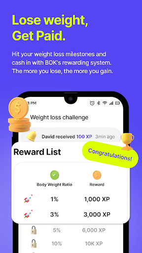 Android application BOK Health screenshort