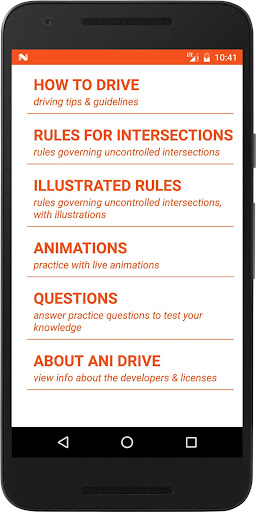 Android application The Highway Code Animated screenshort