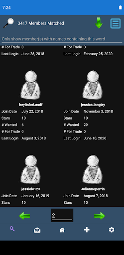 Collectible PinTrader Screen 3