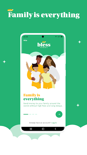 Android application Bless Payments: Money Transfer screenshort