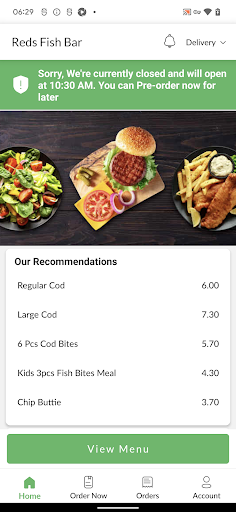 Reds Fish Bar Screen 2