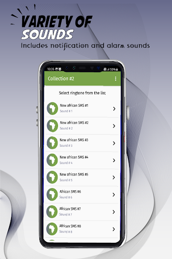 African ringtone. Screen 3