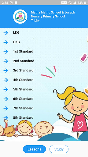 Matha Matric Learning Screen 2