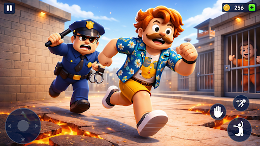 Obby Prison Escape Parkour Android Game Screenshot 2