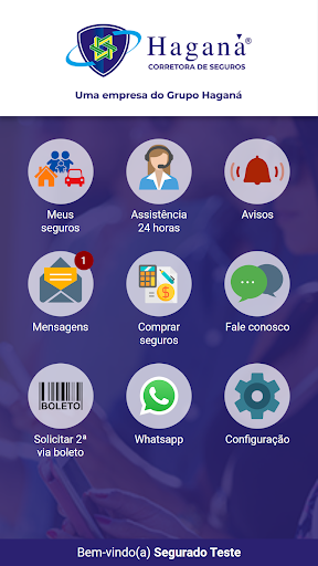 Android application Haganá Seguros screenshort
